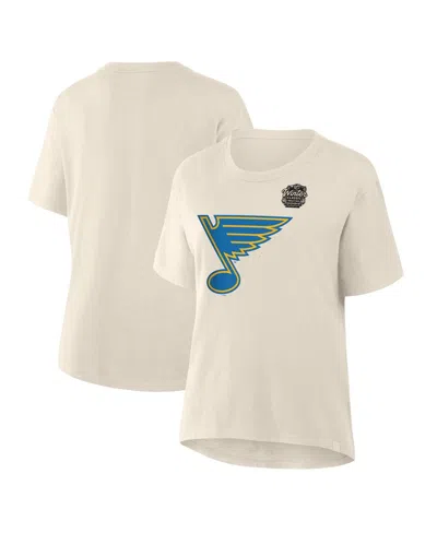 Fanatics Women's Cream St. Louis Blues 2025 Winter Classic Primary Logo T-shirt