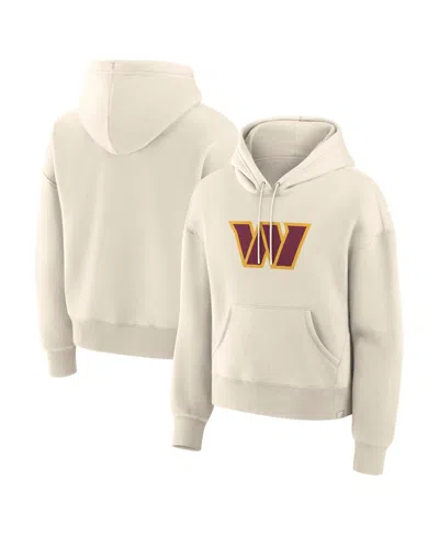Fanatics Women's Cream Washington Commanders Dove Legacy Pullover Hoodie In White