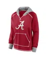 Fanatics Women's Crimson Alabama Crimson Tide Plus Size Boom Pullover Hoodie In Red