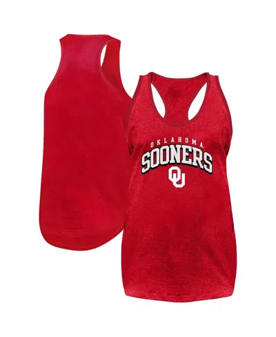 Fanatics Women's Crimson Oklahoma Sooners Plus Size Arch Tank Top