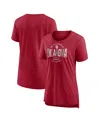 Fanatics Women's Crimson Oklahoma Sooners True Classics Break It Down Tri-blend T-shirt