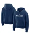 Fanatics Women's Deep Sea Blue Seattle Kraken Authentic Pro Primary Pullover Hoodie In Blue
