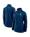 Fanatics Women's Deep Sea Blue Seattle Kraken Authentic Pro Rink Lightweight Quarter-zip Pullover Sweatshirt In Blue