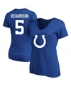 Fanatics Women's  Anthony Richardson Royal Indianapolis Colts Plus Size Player Name And Number V-neck In Royal