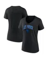Fanatics Women's  Black Air Force Falcons Evergreen Campus V-neck T-shirt In Black