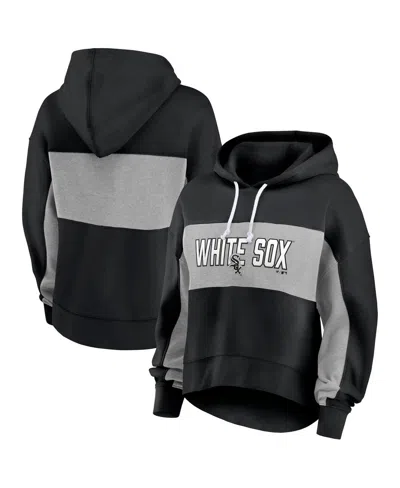 Fanatics Women's  Black Chicago White Sox Filled Stat Sheet Pullover Hoodie