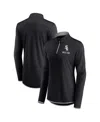 Fanatics Women's  Black Chicago White Sox Worth The Drive Quarter-zip Jacket In Black
