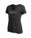 Fanatics Women's  Black Dallas Stars Graceful V-neck T-shirt In Black