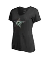 Fanatics Women's  Black Dallas Stars Lovely V-neck T-shirt In Black