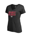 Fanatics Women's  Black Georgia Bulldogs Hometown Collection Glory Glory V-neck T-shirt In Black