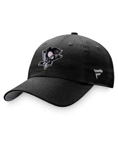 Fanatics Women's  Black Pittsburgh Penguins Iconic Glimmer Adjustable Hat