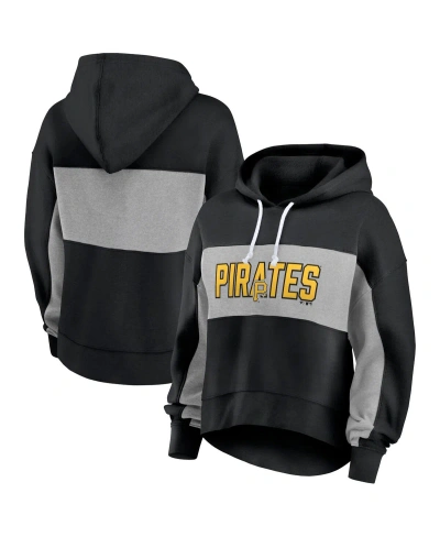 Fanatics Women's  Black Pittsburgh Pirates Filled Stat Sheet Pullover Hoodie