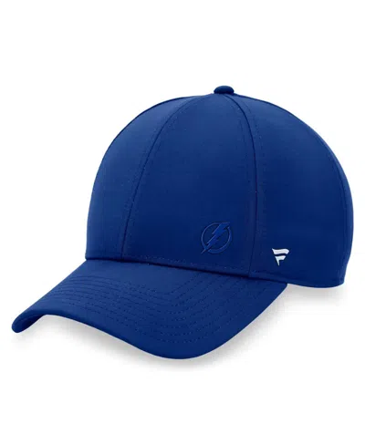 FANATICS WOMEN'S FANATICS BLUE TAMPA BAY LIGHTNING AUTHENTIC PRO ROAD STRUCTURED ADJUSTABLE HAT