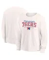 Fanatics Branded Cream Philadelphia 76ers Close The Game Pullover Sweatshirt In Cream