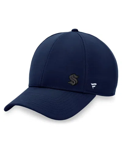 FANATICS WOMEN'S FANATICS DEEP SEA BLUE SEATTLE KRAKEN AUTHENTIC PRO ROAD STRUCTURED ADJUSTABLE HAT