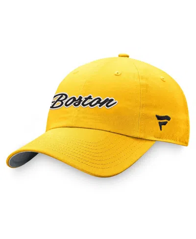 Fanatics Women's  Gold Boston Bruins Breakaway Adjustable Hat