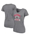 Fanatics Women's  Gray Distressed Georgia Bulldogs College Football Playoff 2021 National Champions R In Heathered Gray