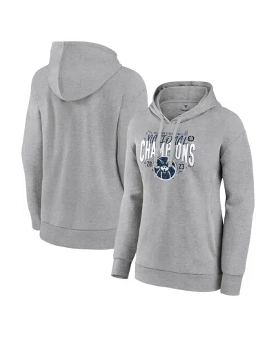 Fanatics Women's  Gray Uconn Huskies 2023 Ncaa Men's Basketball National Champions Confetti Pullover
