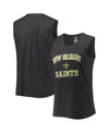 Fanatics Women's  Heather Charcoal New Orleans Saints Plus Size Tank Top In Heather Charcoal