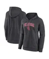 Fanatics Women's  Heather Charcoal Oklahoma Sooners Evergreen Campus Pullover Hoodie In Heather Charcoal