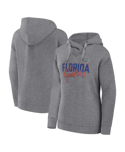 Fanatics Women's  Heather Gray Florida Gators Script Favorite Pullover Hoodie