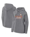 Fanatics Women's  Heather Gray Houston Astros Script Favorite Lightweight Fitted Pullover Hoodie In Heather Gray