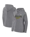 Fanatics Branded Heather Gray Oakland Athletics Script Favorite Pullover Hoodie In Heather Gray