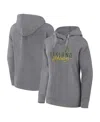 Fanatics Branded Heather Gray Oakland Athletics Script Favorite Lightweight Pullover Hoodie In Heather Gray
