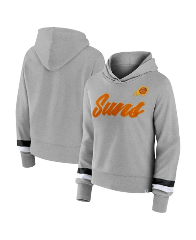 Fanatics Women's  Heather Gray Phoenix Suns Halftime Pullover Hoodie