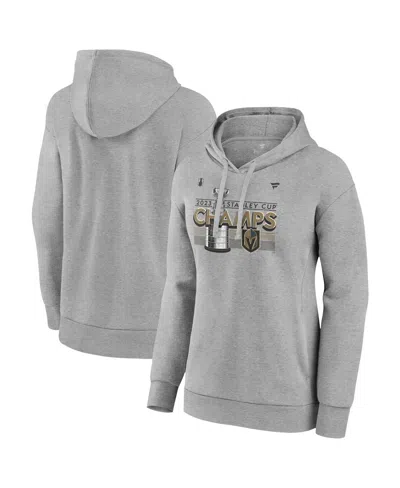 Fanatics Women's  Heather Gray Vegas Golden Knights 2023 Stanley Cup Champions Locker Room Pullover H