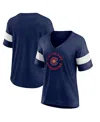 Fanatics Women's  Heather Navy Colorado Avalanche Special Edition 2.0 Ring The Alarm Tri-blend V-neck In Heather Navy