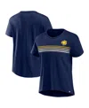 Fanatics Women's  Heathered Navy Notre Dame Fighting Irish Tie Breaker T-shirt In Heathered Navy