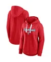 Fanatics Women's  Heathered Red St. Louis Cardinals Set To Fly Pullover Hoodie In Heathered Red