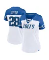 Fanatics Women's  Jonathan Taylor White Indianapolis Colts Athena Name And Number V-neck Top In White