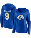 Fanatics Women's  Matthew Stafford Royal Los Angeles Rams Player Icon Name And Number V-neck Pullover In Royal
