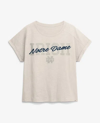 Fanatics Women's  Natural Notre Dame Fighting Irish Hometown Premium Oversized Boxy T-shirt In Neutral