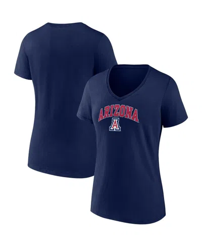Fanatics Women's  Navy Gonzaga Bulldogs Evergreen Campus V-neck T-shirt