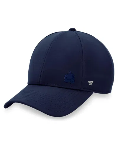 FANATICS WOMEN'S FANATICS NAVY COLORADO AVALANCHE AUTHENTIC PRO ROAD STRUCTURED ADJUSTABLE HAT