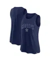 Fanatics Women's  Navy Dallas Cowboys Classic Rhine Tank Top In Navy