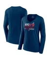 Fanatics Branded Navy Houston Texans 2023 Afc South Division Champions Conquer Long Sleeve V-neck T- In Navy