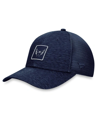 Fanatics Women's  Navy Washington Capitals Authentic Pro Road Trucker Adjustable Hat