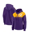 Fanatics Branded Purple Los Angeles Lakers Overslide Quarter-zip Fleece Hoodie In Purple