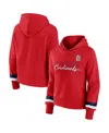 Fanatics Branded  Red St. Louis Cardinals Over Under Pullover Hoodie In Red
