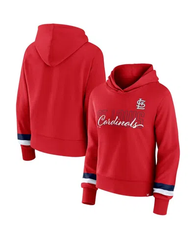 Fanatics Branded  Red St. Louis Cardinals Over Under Pullover Hoodie