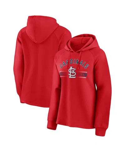 Fanatics Branded Red St. Louis Cardinals Perfect Play Raglan Pullover Hoodie