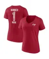Fanatics Women's  Red Tampa Bay Buccaneers Team Mother's Day V-neck T-shirt In Red