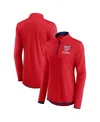 Fanatics Women's  Red Washington Nationals Worth The Drive Quarter-zip Jacket In Red