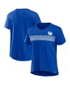 Fanatics Women's  Royal Kentucky Wildcats Tie Breaker T-shirt In Royal