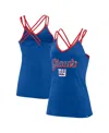 Fanatics Branded Royal New York Giants Go For It Strappy Crossback Tank Top In Royal