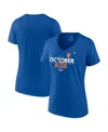 Fanatics Branded  Heather Royal Buffalo Bills Our Pastime Tri-blend T-shirt In Royal